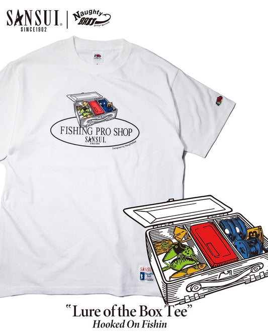 SANSUI×Naughtybaitコラボレーション  SANSUI ORIGINAL ”Lure of the BOX Tee”