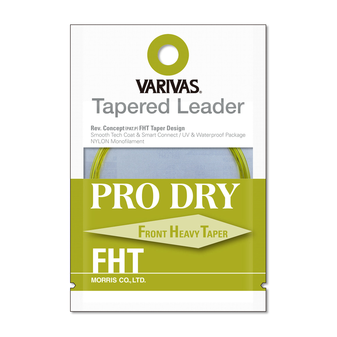 テーパードリーダー プロドライ FHT［ナイロン］14ft 4X