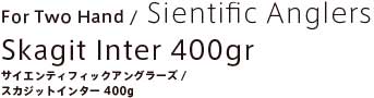 For Two Hand / Sientific Anglers Skagit Inter 400gr サイエンティフィックアングラーズ/スカジットインター 400gr